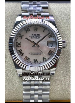 Rolex Datejust 178384 31MM Swiss Replica in 904L Steel in Pearl Dial - 1:1 Mirror Replica
