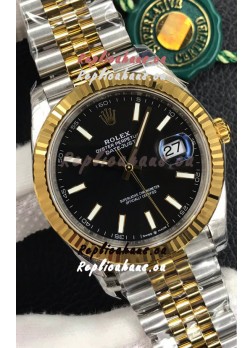 Rolex Datejust 126333 41MM Cal.3135 Swiss 1:1 Mirror Replica Watch in 904L Black Dial 