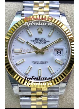 Rolex Datejust 126333 41MM Cal.3135 Swiss 1:1 Mirror Replica Watch in 904L White Dial 
