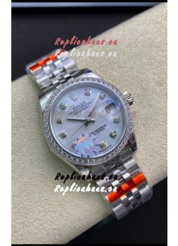 Rolex Datejust 278384 31MM Swiss Replica in 904L Steel in Pearl Dial - 1:1 Mirror Replica