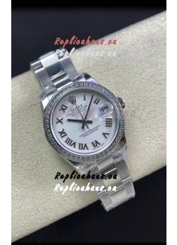Rolex Datejust 278384 31MM Swiss Replica in 904L Steel in White Dial - 1:1 Mirror Replica