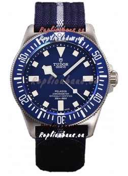 Tudor Pelagos FXD Titanium Casing 1:1 Mirror Replica Blue Dial in Blue Nato Strap