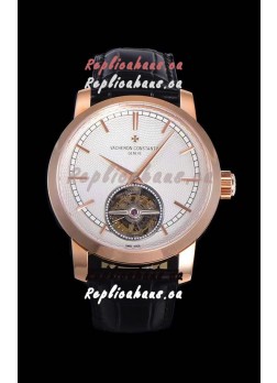 Vacheron Constantin Minute Repeater Tourbillon Swiss Replica Watch in Steel Casing 44MM Rose Gold Casing