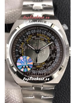 Vacheron Constantin Overseas World Time Edition Grey Dial Swiss Replica Watch 