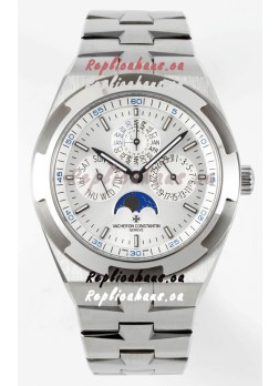Vacheron Constantin Overseas Perpetual Calendar Ultra-Thin Steel Dial with Steel Strap