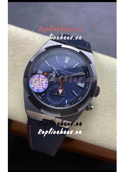 Vacheron Constantin Overseas Dual Time Titanium 1:1 Mirror Swiss Replica Watch in Blue Dial