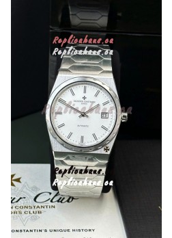 Vacheron Constantin Historiques 222 Super Clone 37MM Steel Casing Watch in White Dial 