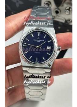 Vacheron Constantin Historiques 222 Super Clone 37MM Steel Casing Watch in Blue Dial 