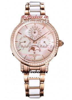 Vacheron Constantin Traditionelle Perpetual Calendar Ultra-Thin Rose Gold Swiss Replica 
