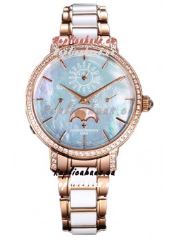 Vacheron Constantin Traditionelle Perpetual Calendar Ultra-Thin Rose Gold Swiss Replica 