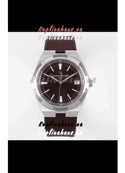 Vacheron Constantin Overseas 1:1 Mirror Swiss Replica Watch in Brown Strap