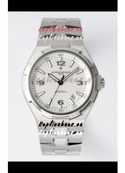 Vacheron Constantin Overseas 1:1 Mirror Swiss Replica Watch in White Dial - Steel Strap