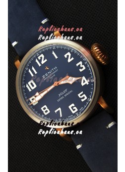 Zenith Pilot Type 20 Extra Special Vintage Style Blue Dial Swiss 1:1 Mirror Replica watch 