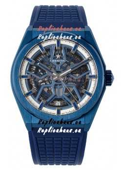Zenith Defy Classic Skeleton 41MM Blue Ceramic Men's Swiss Replica Watch