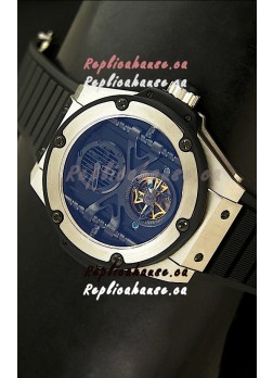 Hublot Big Bang King Power Tourbilon Japanese Replica Watch in Stainless Steel