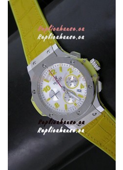 Hublot Big Bang Geneve Japanese Replica Watch in Aspen White Dial