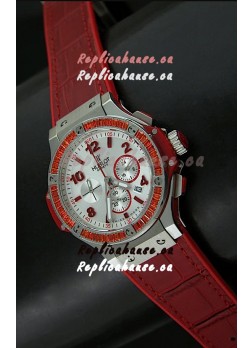 Hublot Big Bang Geneve Japanese Replica Watch in Aspen White Dial