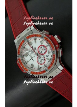 Hublot Big Bang Japanese Repica Watch in Red Strap