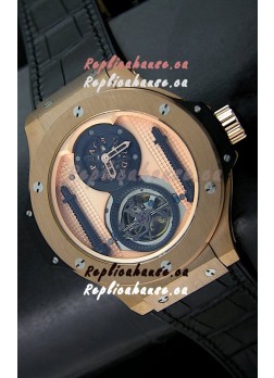 Hublot Big Bang King Power Tourbilon Japanese Replica Watch in Rose Gold