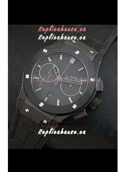 Hublot Big Bang Classic Fusion Swiss Replica PVD Watch in Black Strap