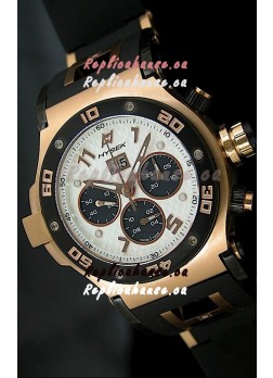 Hysek Abyss Explorer Steel Swiss Watch in Pink Gold Case