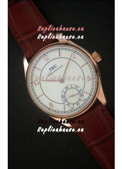 IWC Portuguese FA Jones Japanese Replica Watch in Rose Gold Casing