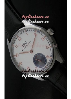 IWC Pro Tuguese Japanese Replica Watch in White Dial