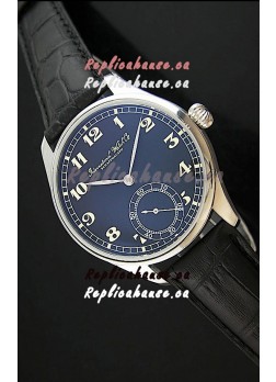 IWC Portuguese FA Jones Japanese Replica Watch in Black Dial