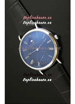 IWC Vintage Portifino MoonPhase Japanese Replica Watch in Black Dial