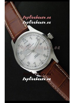 IWC Fliegeruhr International Watch Co. Swiss Automatic Replica Watch in Brown Leather Strap