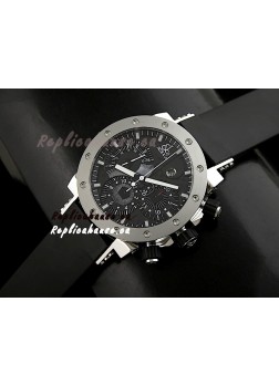 Jacob and Co EPIC II Swiss Watch in Black Carbon Dial