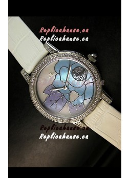 Jaeger LeCoultre Japanese Quartz Movement Ladies Watch - White Dial