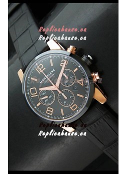 Mont Blanc Timewalker Swiss Watch in Rose Gold Case - Ultimate Mirror Replica