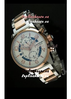 Mont Blanc Flyback Japanese Automatic Replica Watch Two Tone Casing