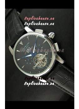 Mont Blanc Flying Tourbillon Japanese Replica Watch in Black Dial