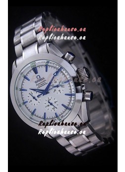 Omega Speedmaster Automatic Chronometer Watch in White Dial