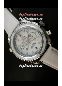 Omega Seamaster The Planet Ocean Japanese Replica Watch in White