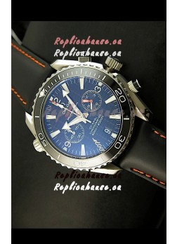 Omega Seamaster The Planet Ocean Japanese Replica Watch in Black