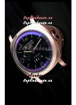 Panerai Luminor GMT 10 Days Swiss Watch in Steel Case