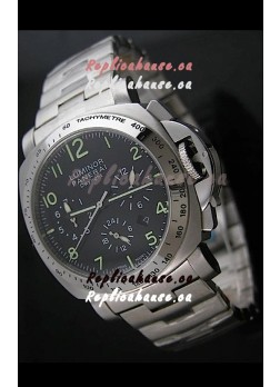 Panerai Luminor Daylight Watch in Steel Strap