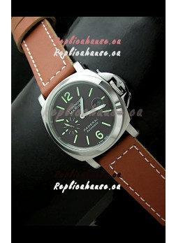 Panerai Luminor Marina Swiss Automatic Steel Watch in Black Dial