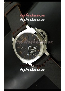 Luminor Panerai Japanese Replica Tourbillon Watch in Black Dial