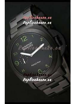 Panerai Luminor Marina Japanese Replica Watch in Green Markers