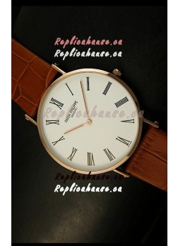 Patek Philippe Calatrava Ulta-Thin Japanese Replica Watch - 4MM Thick
