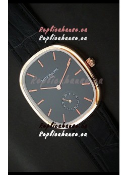 Patek Philippe Mens Golden Elipse Japanese Watch in Rose Gold