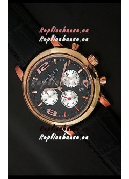 Patek Philippe Perpetual Calender Japanese Steel Watch in Rose Gold Casing