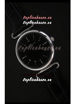 Patek Philippe Calatrava Japanese Quaartz Watch in Black