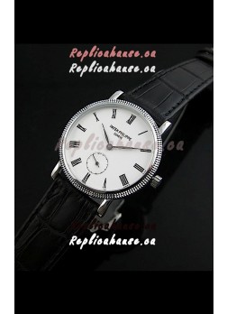 Patek Philippe Calatrava Japanese Mens Watch in White Dial