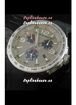 Porsche Design Flat Six P'6320 Japanese Watch in Grey Dial