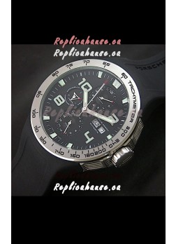 Porsche Design Flat Six P'8340 Swiss Chronograph Watch in Black Dial